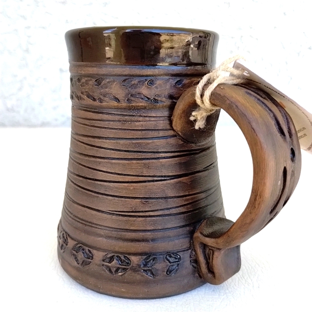 Praha Church Of Our Lady Before Tyn Mug Pottery Souvenir Prague Artist Signed - Picture 6 of 14